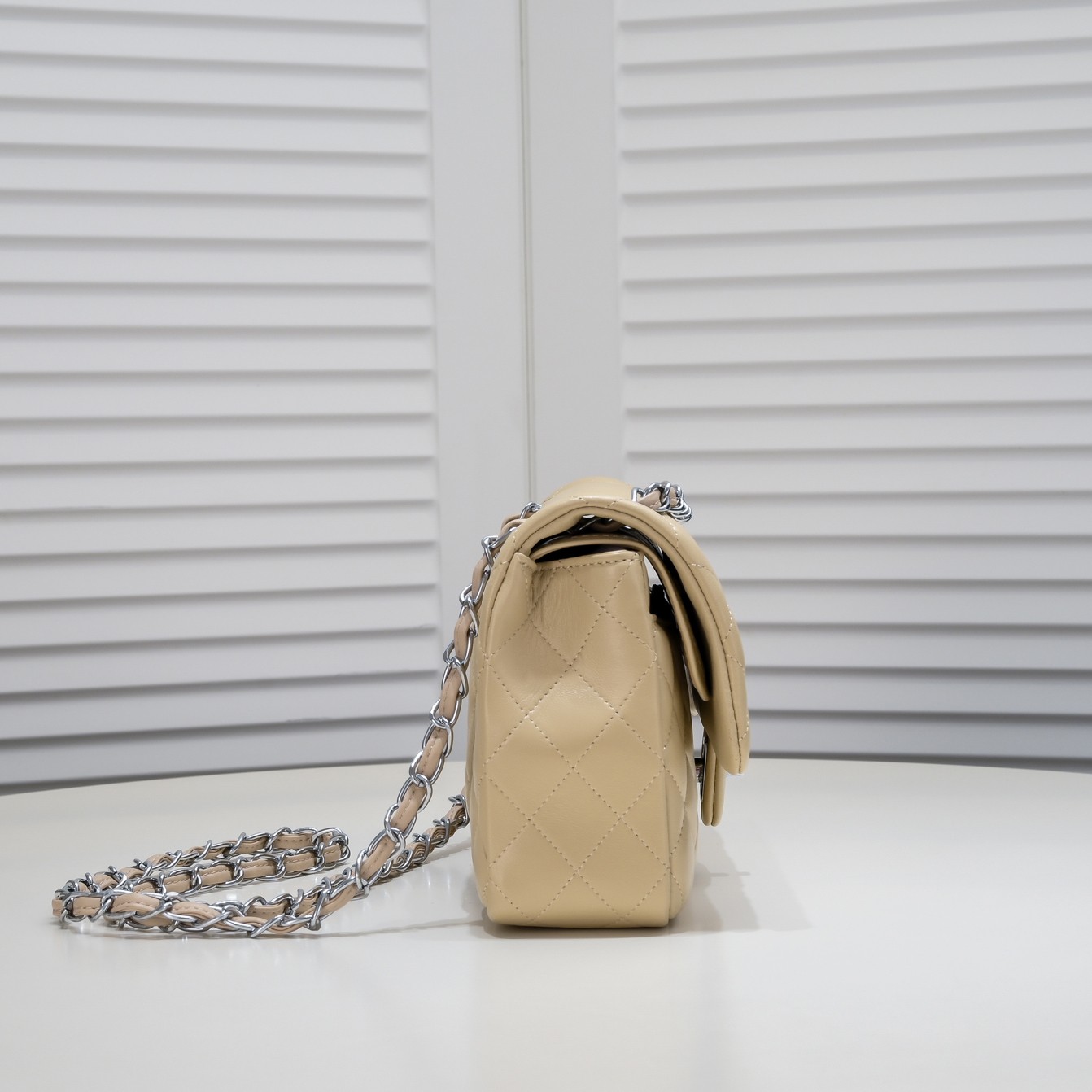 CC Inspired Classic Double Flap Bag Yellow Sier Hardware - Bag - Gorchic - $122.99