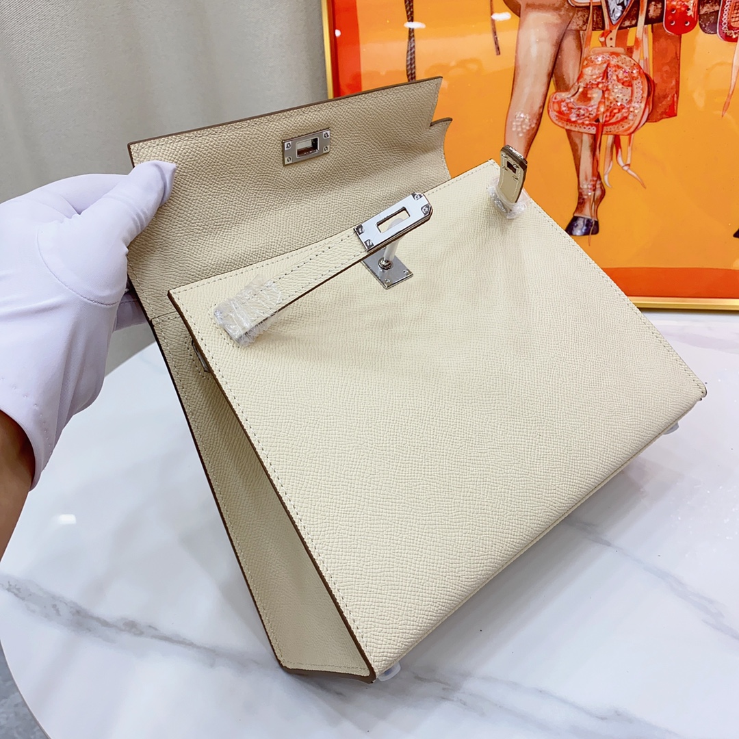 H-Inspired Kelly Haze White Silver Hardware - Bag - Gorchic - $156.99