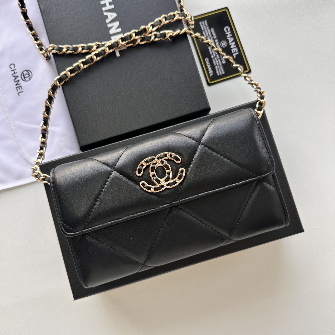 CC Inspired Chain Shoulder Crossbody Small Bag - Black Plain Bag - Gorchic - $109.99