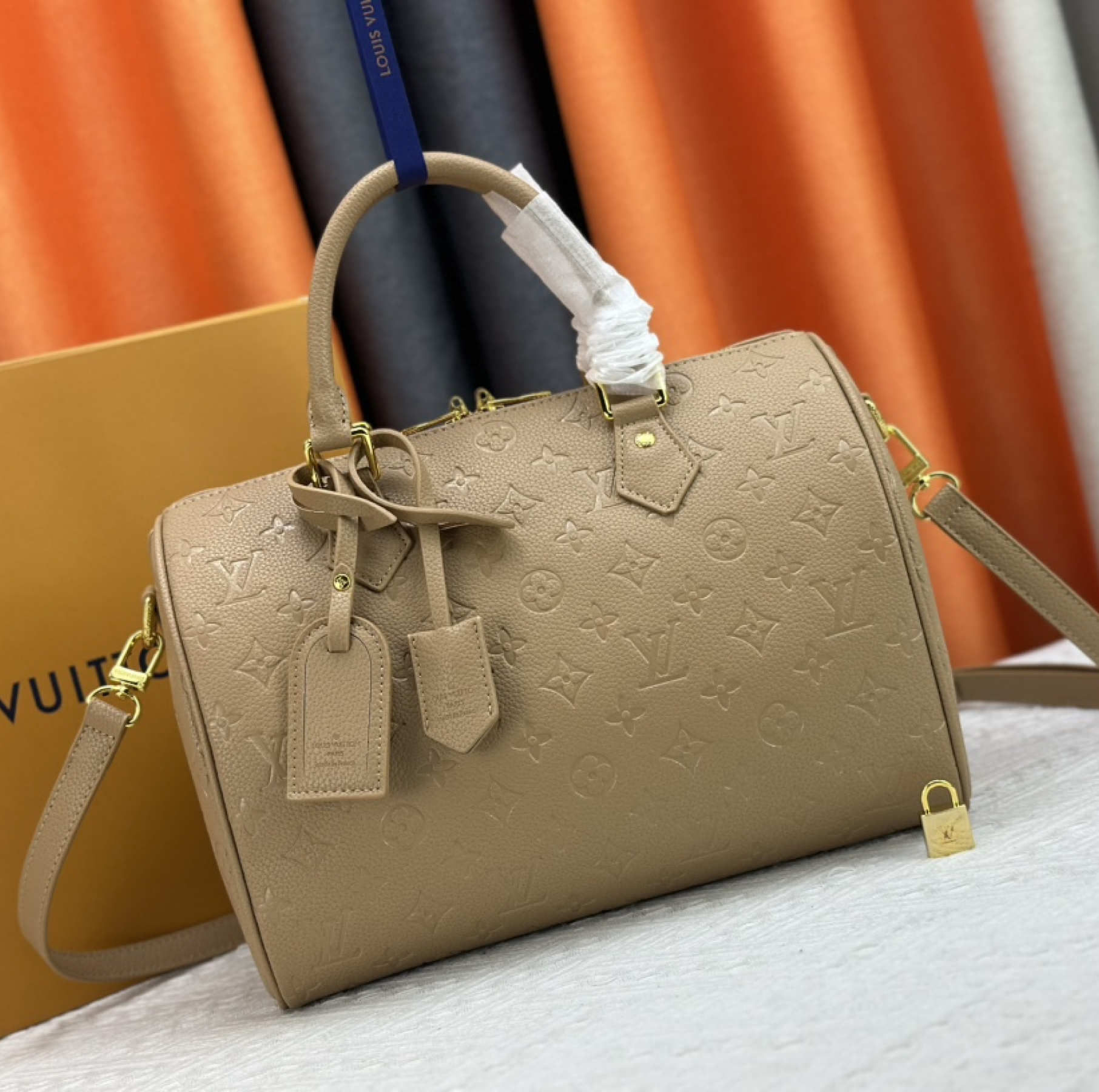 Designer Monogram Speedy Soft 30 - Apricot Bag - Gorchic - $144.99