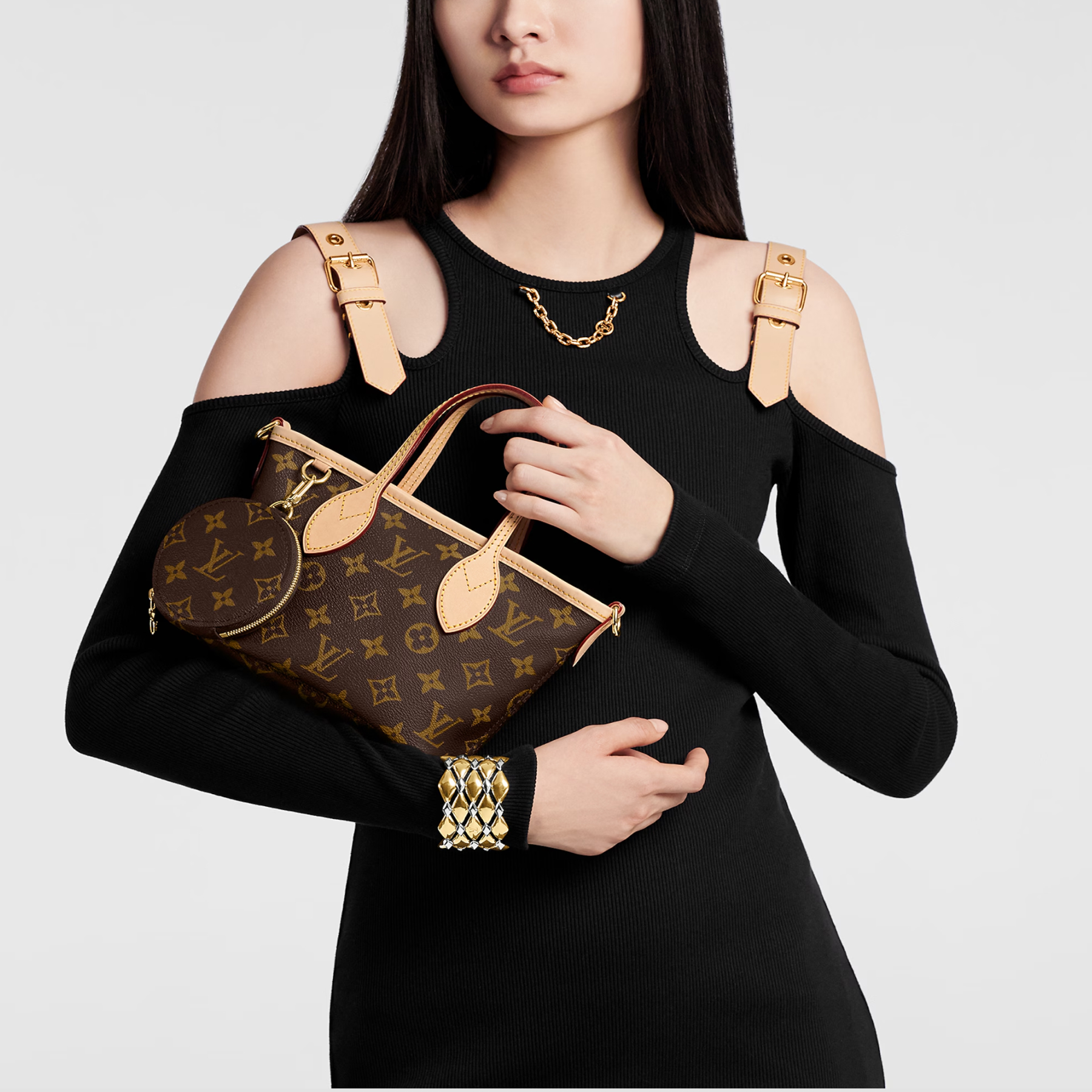 Designer Monogram Canvas Neverfull BB Beige - Bag - Gorchic - $110.99