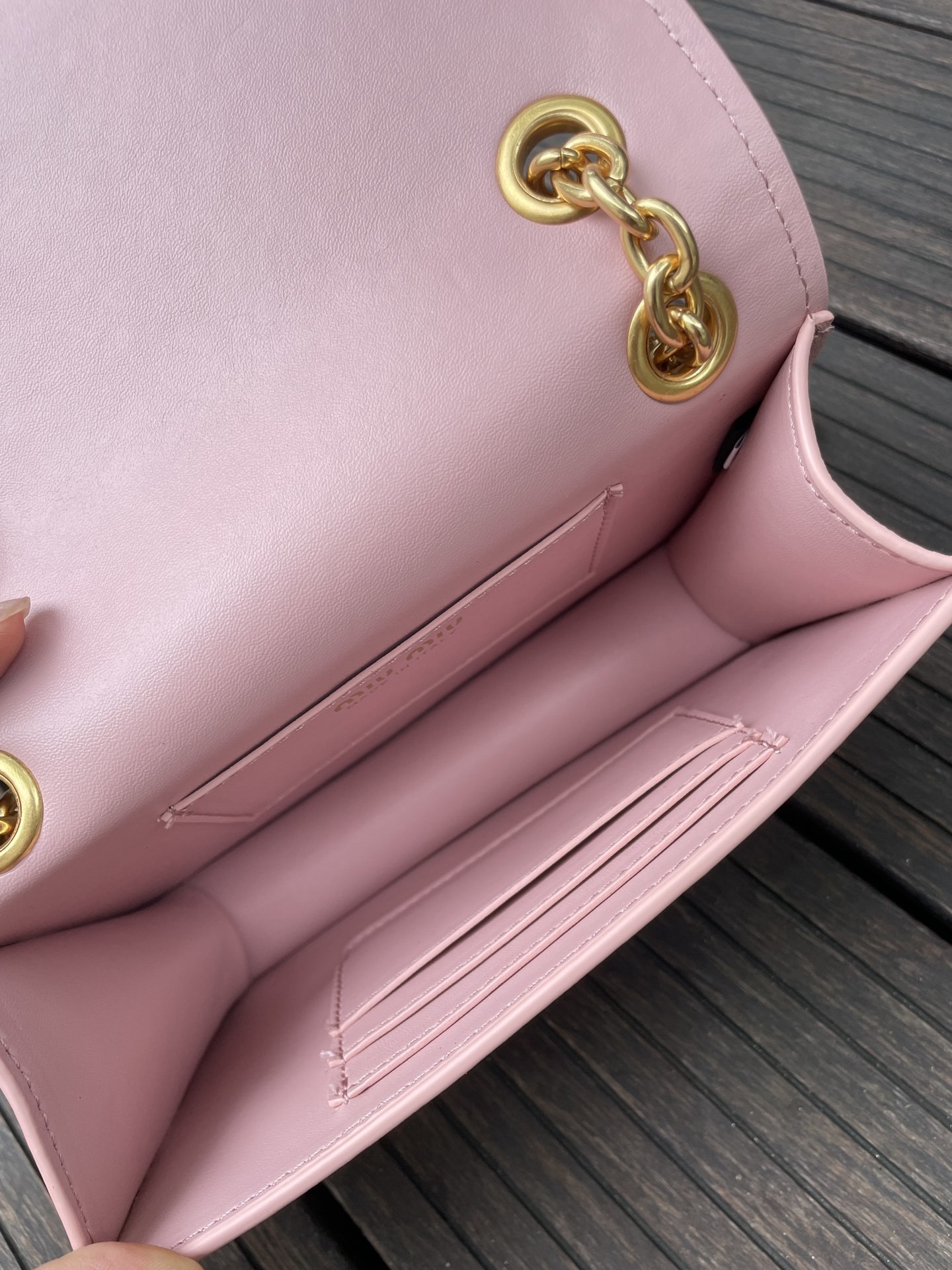 MU Matelassé nappa leather mini bag Pink - Bag - Gorchic - $117.99