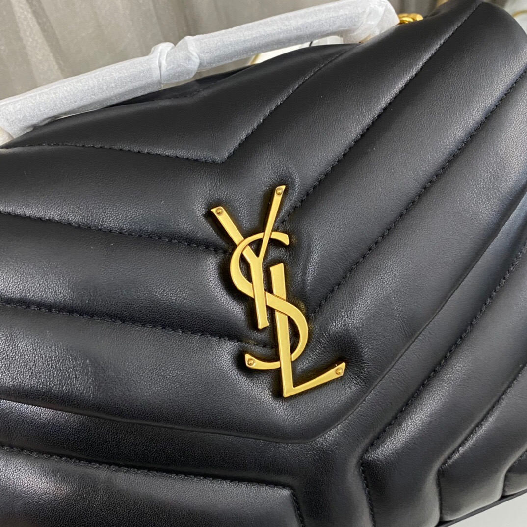 Lady Designer Loulou Small Quilted Leather Shoulder Bag Black - Bag - Gorchic - $121.99