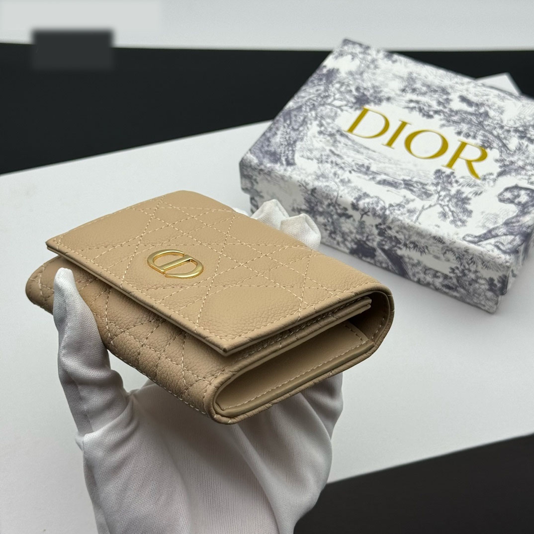 D Inspired Caro Montaigne Glycine Wallet-Apricot Leather Wallet - Gorchic - $55.99