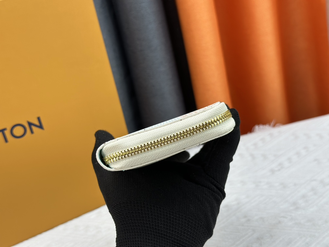 Designer Monogram  Zippy Wallet Vertical Canvas Wallet-Red With Blue Plaid  Wallet - Gorchic - $55.99