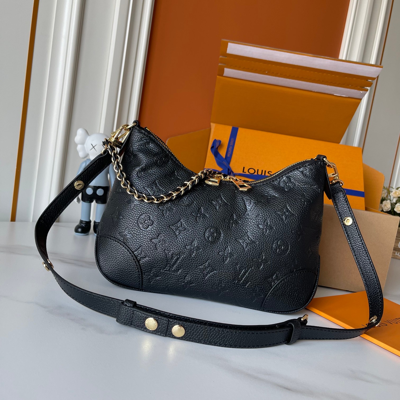 Designer Monogram Boulogne PM Monogram Empreinte Leather - Bag - Gorchic - $116.99