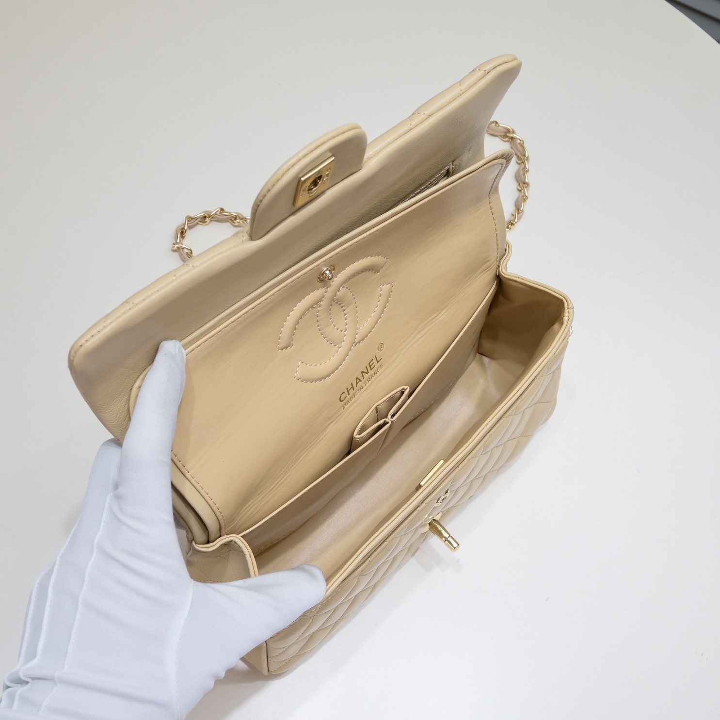 CC Inspired Classic Double Flap Bag Yellow Golden Hardware - Bag - Gorchic - $122.99