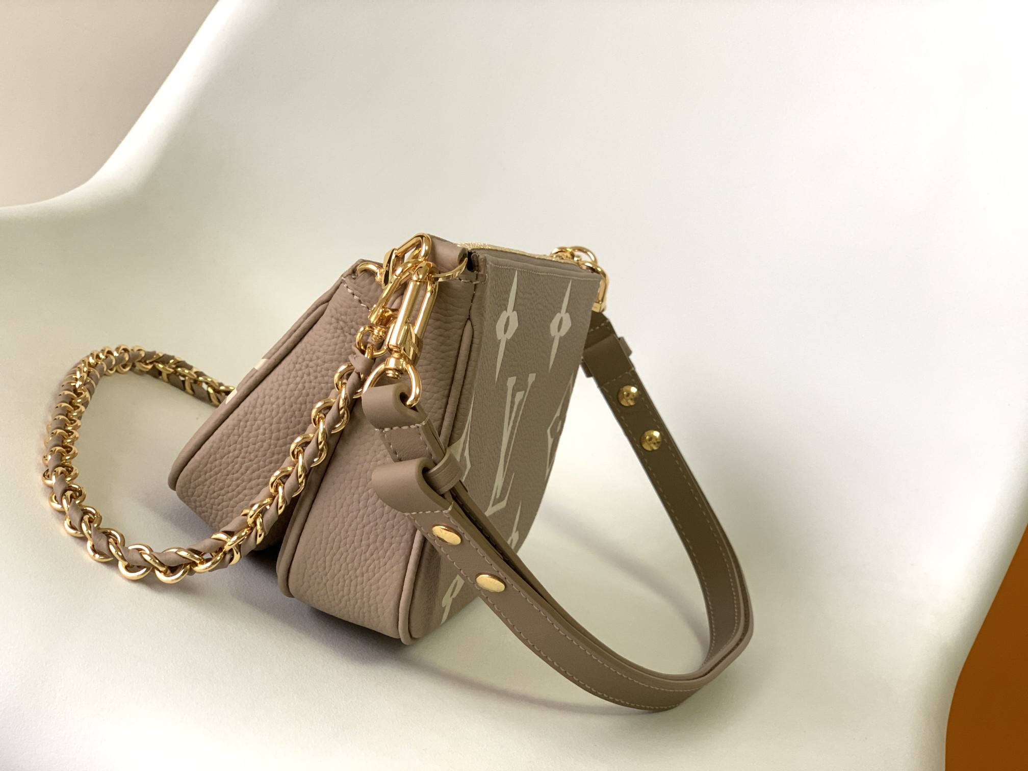Designer Monogram Multi Pochette Accessoires Crossbody Brown Bag - Gorchic - $108.99