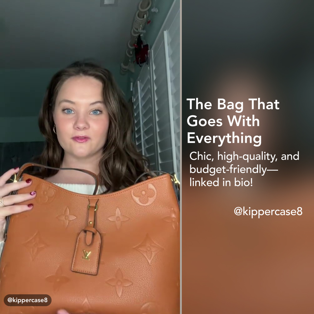 Designer Monogram Carryall PM Brown - Bag - Gorchic - $114.99