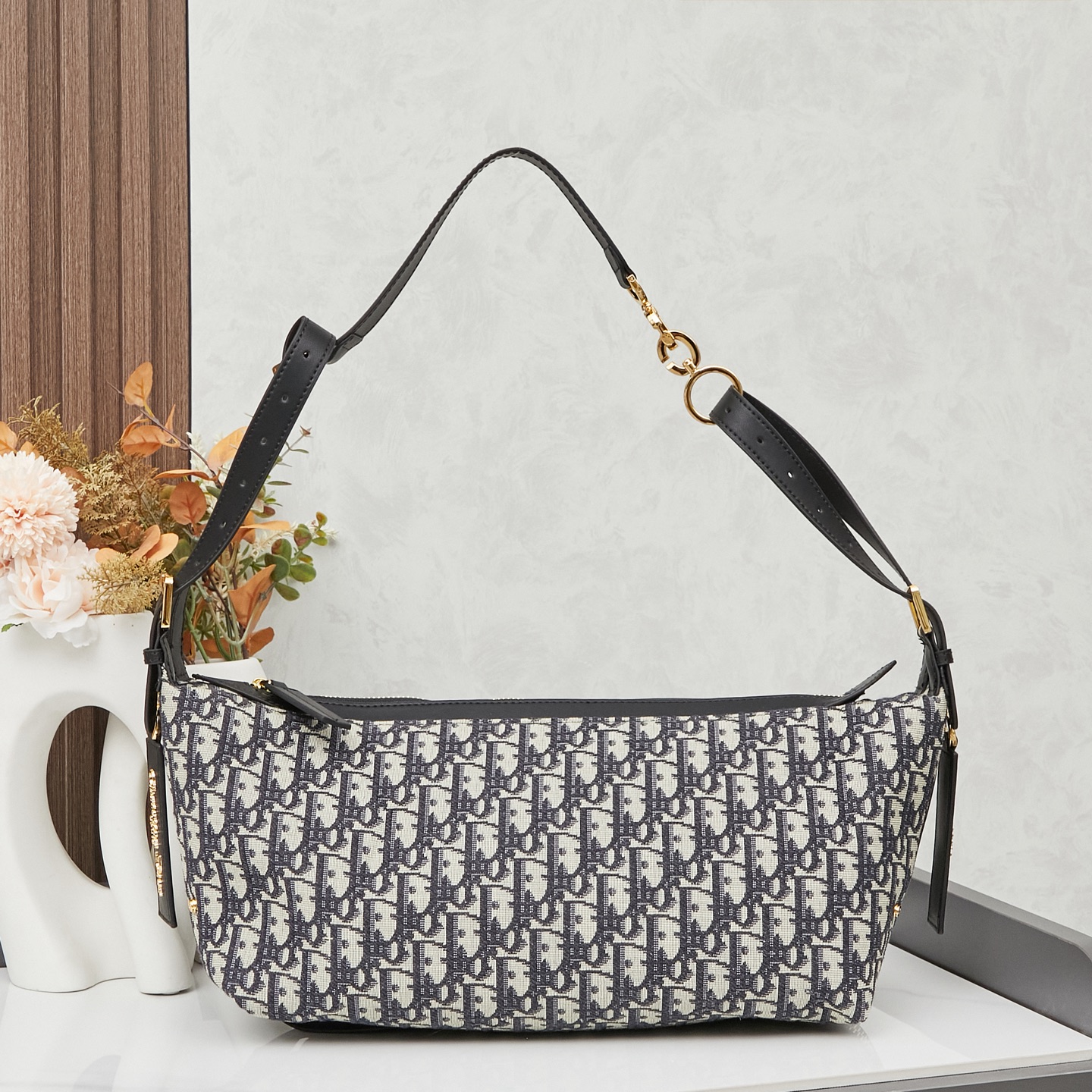 D Inspired D-Journey Bag -Blue D Inspired Oblique Jacquard - Gorchic - $132.99