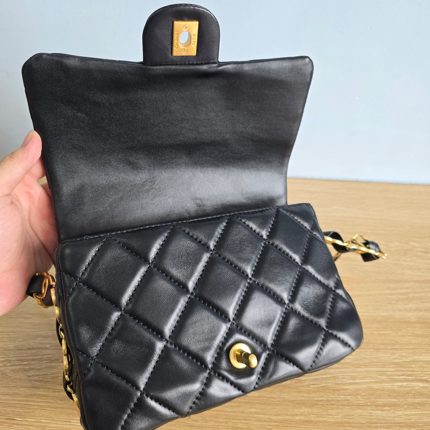 CC Inspired New 24K Large Underarm Bag - Black Bag - Gorchic - $141.99