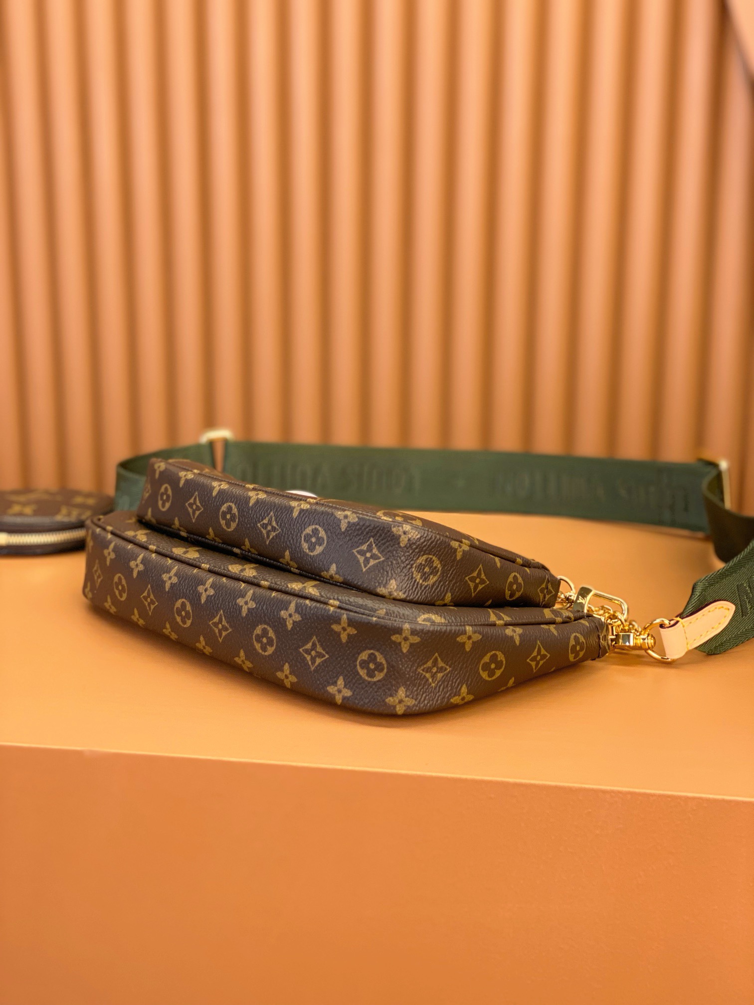 [TOP] Designer Bag Multi Pochette Accessoires Khaki Strap Bag - Gorchic - $187.99