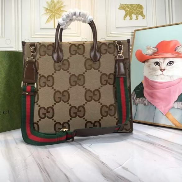 Double-G Branded Shoulder Bag Jumbo GG Tote Bag - Gorchic - $135.99