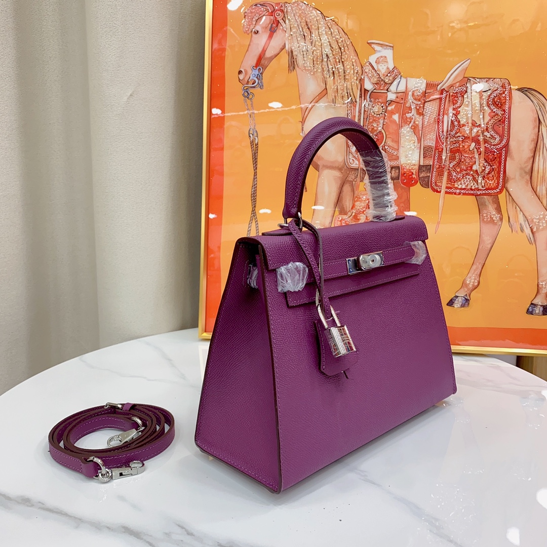 H-Inspired Kelly Haze Purple Silver Hardware - Bag - Gorchic - $156.99