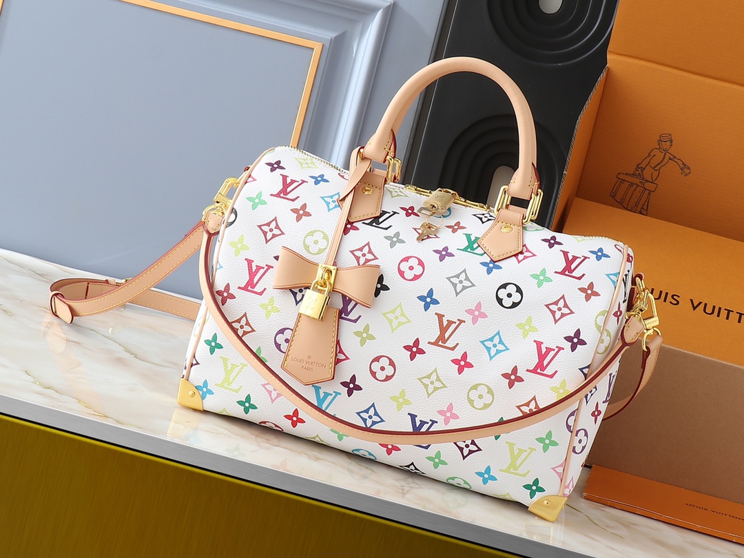Designer Monogram x Murakami  x TM Speedy 30 -Bag - Gorchic - $137.99