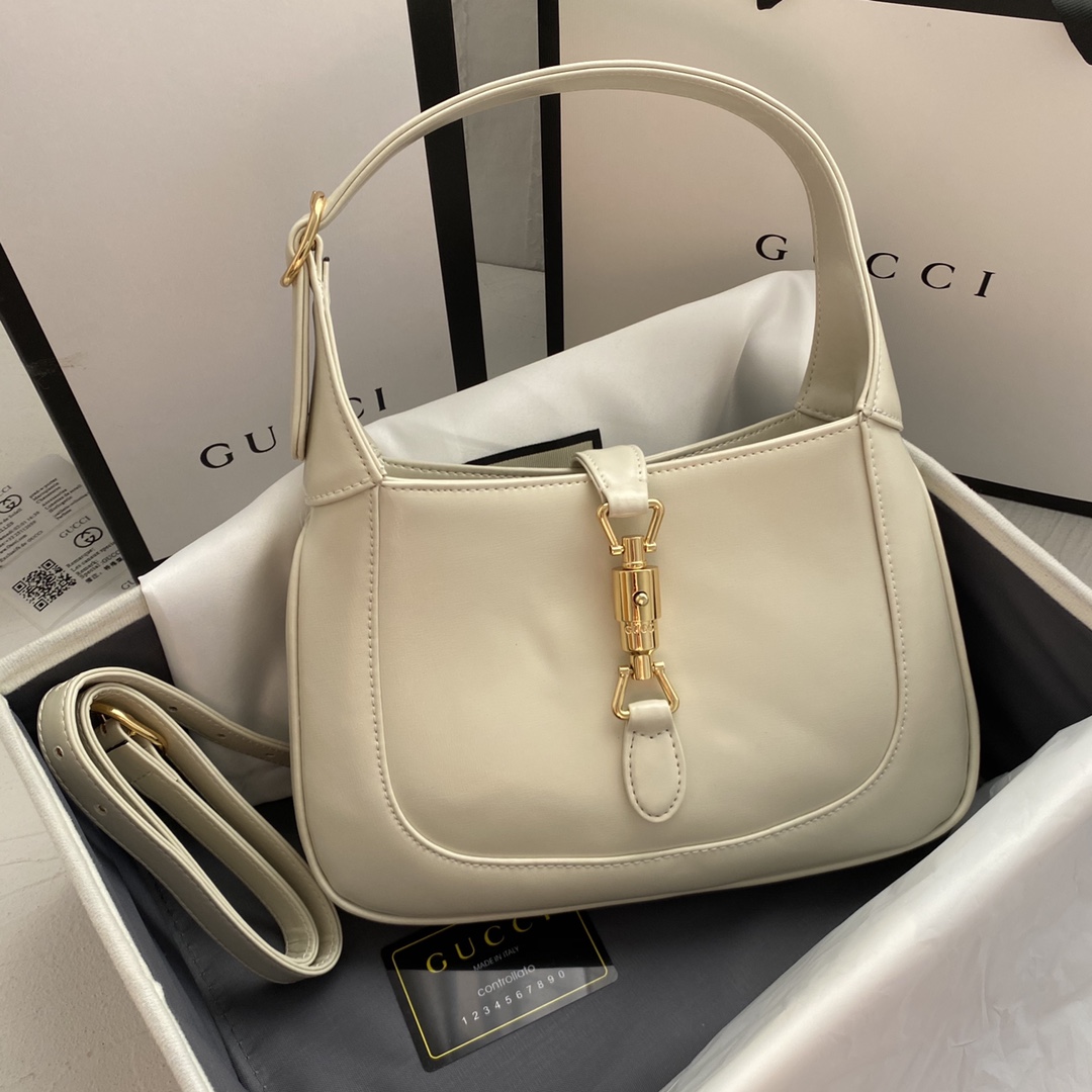 Double-G Jackie 1961 small shoulder bag-White - Bag - Gorchic - $124.99