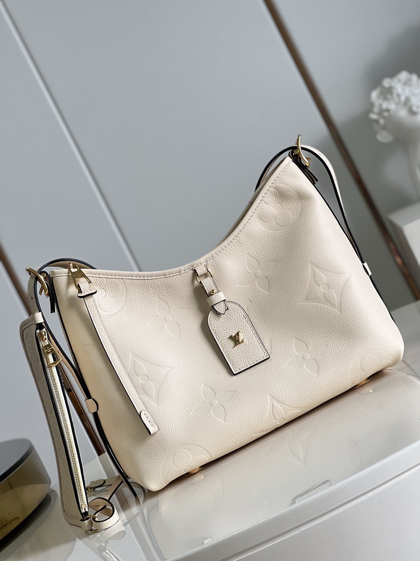 Designer Monogram  CarryAll PM - White Bag - Gorchic - $114.99