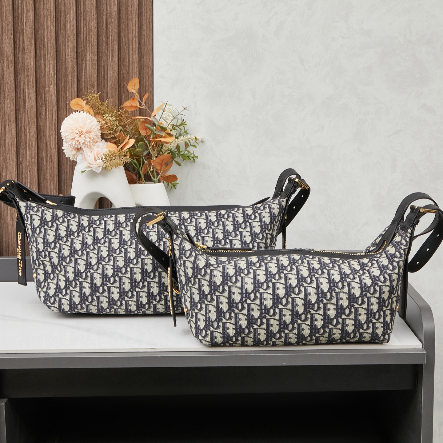 D Inspired D-Journey Bag -Blue D Inspired Oblique Jacquard - Gorchic - $132.99