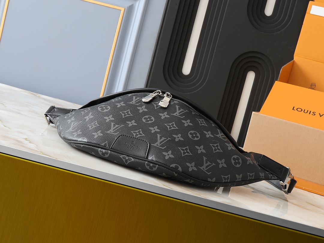 Designer Monogram Discovery Bum Bag - Black Old Fashioned Bags - Gorchic - $123.99