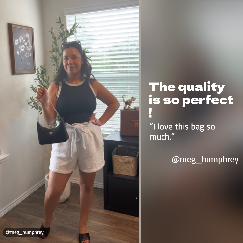 Saffiano texture Re-Edition 2005  Saffiano Leather bag - Gorchic - $103.99