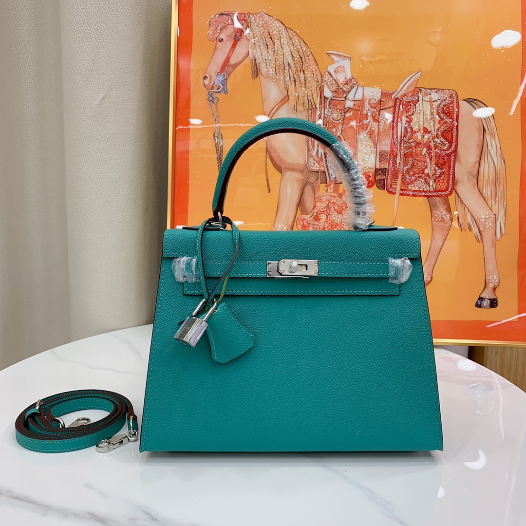 H-Inspired Kelly Haze Light Green Silver Hardware - Bag - Gorchic - $148.99