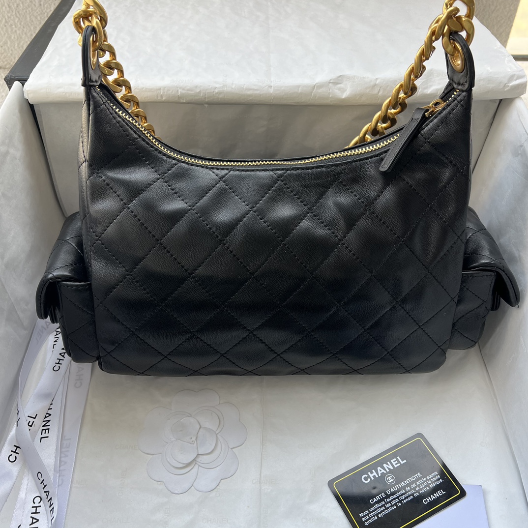 CC Inspired Hobo Black Bag - Gorchic - $152.99