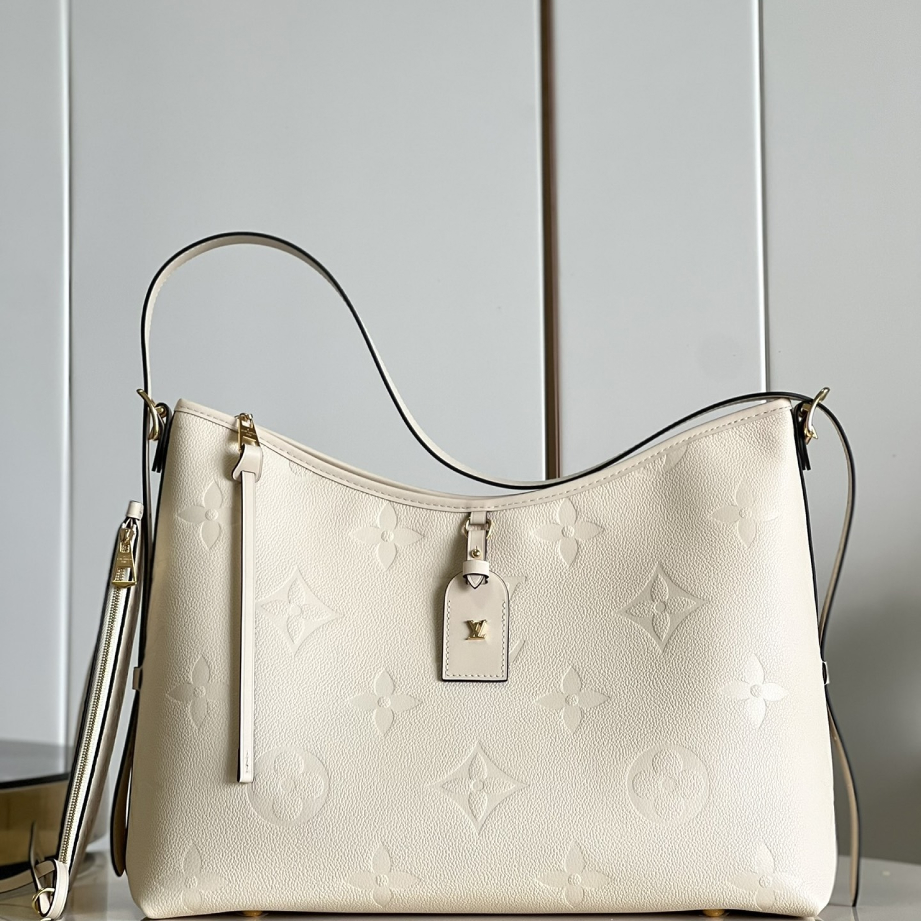 Designer Monogram  CarryAll MM - White Bag - Gorchic - $118.99