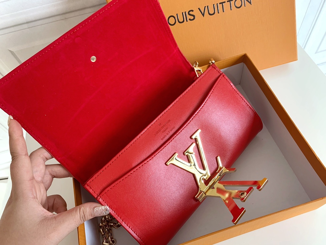 Designer Monogram Night out Clutch Red Bag - Gorchic - $93.99