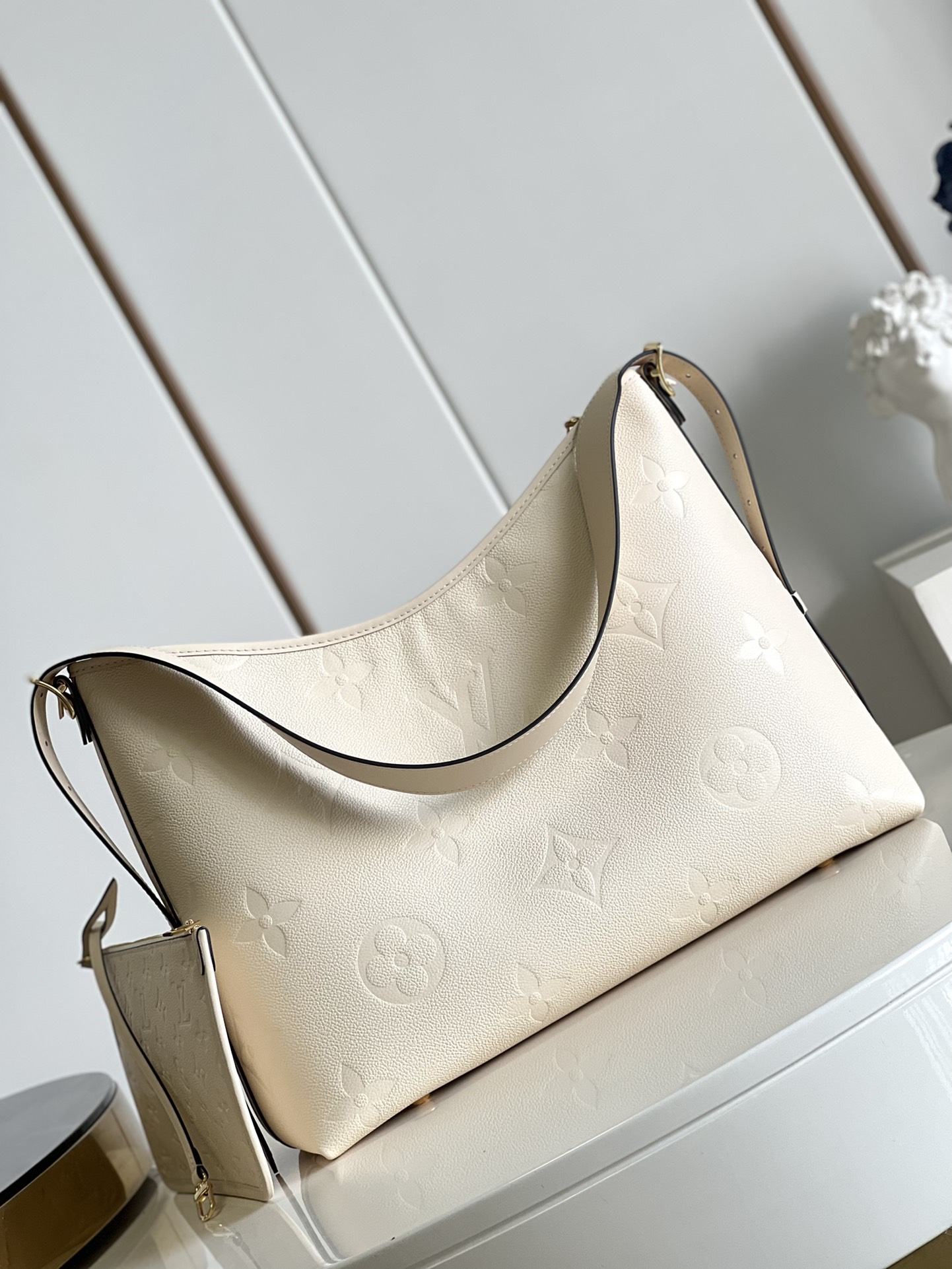 Designer Monogram  CarryAll MM - White Bag - Gorchic - $118.99