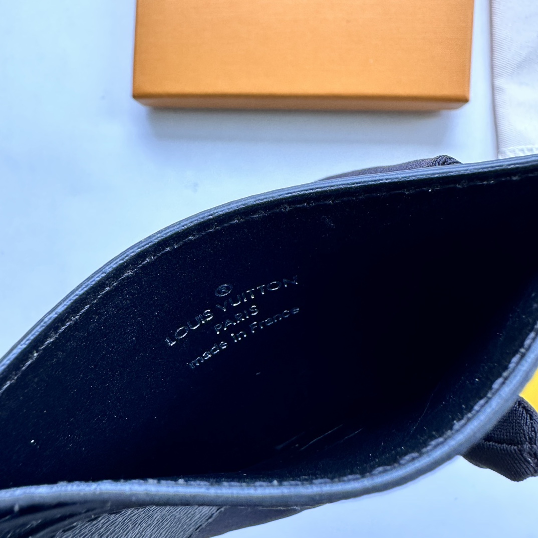 Designer Monogram Double Card Holder Black Monogram Wallet ﻿ - Gorchic - $35.99