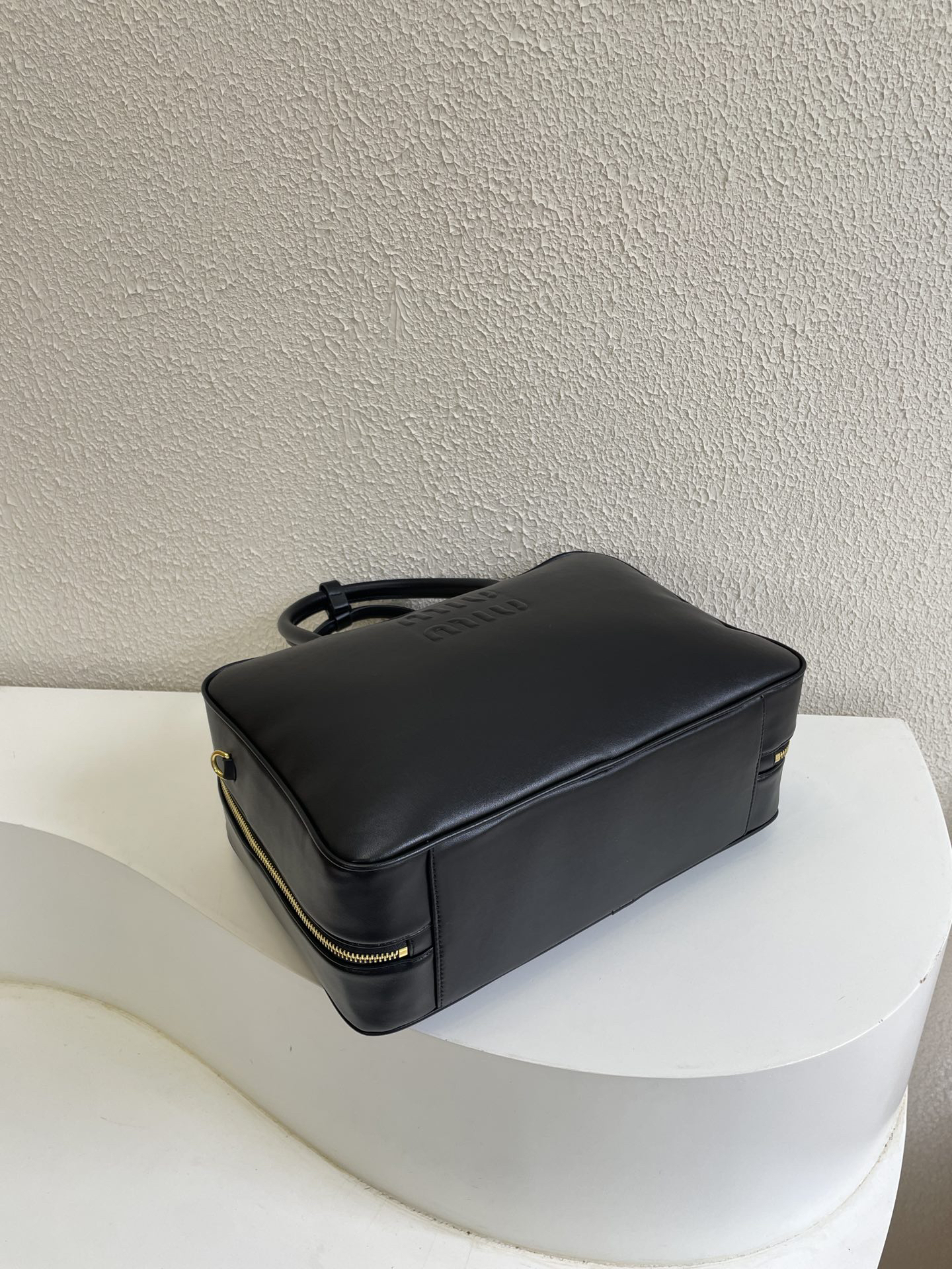 Residenza MU Leather Top-Handle Bag- Black - Bag - Gorchic - $158.99