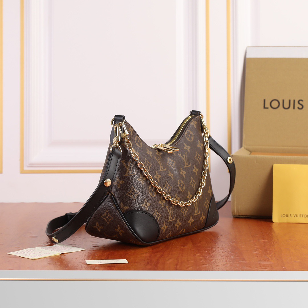 Designer Monogram Boulogne NM Black - Bag - Gorchic - $124.99