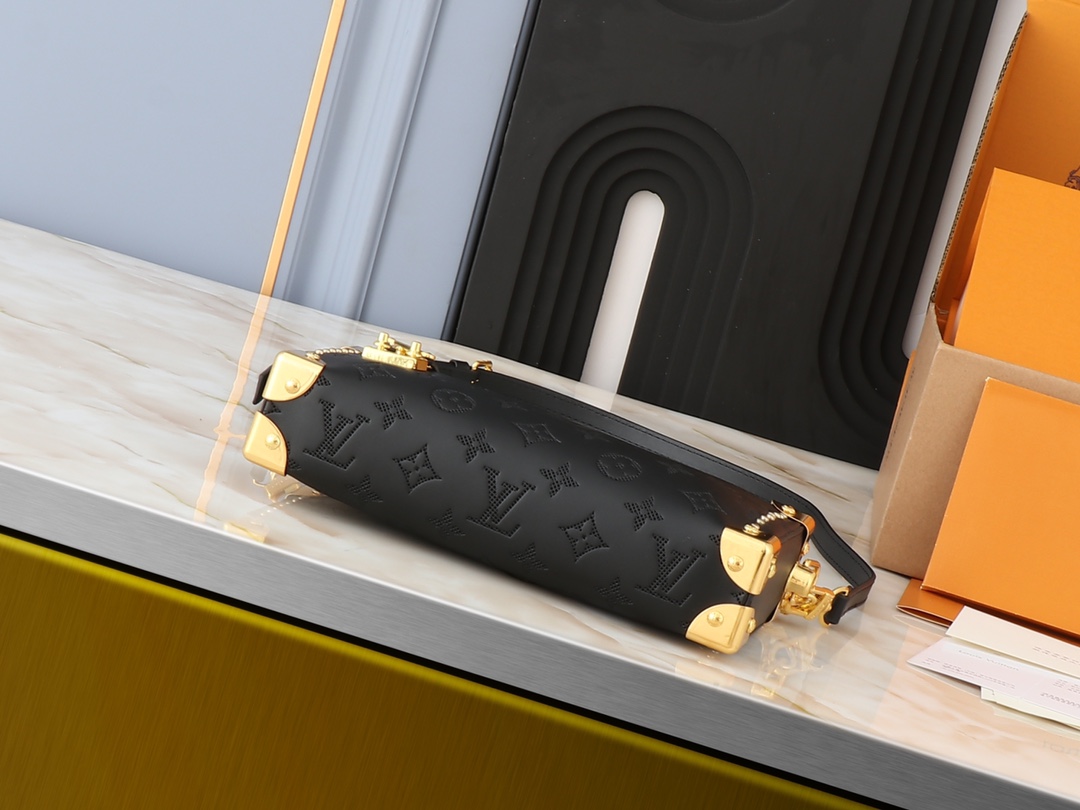 Designer Monogram Side Trunk PM Black - Bag - Gorchic - $137.99