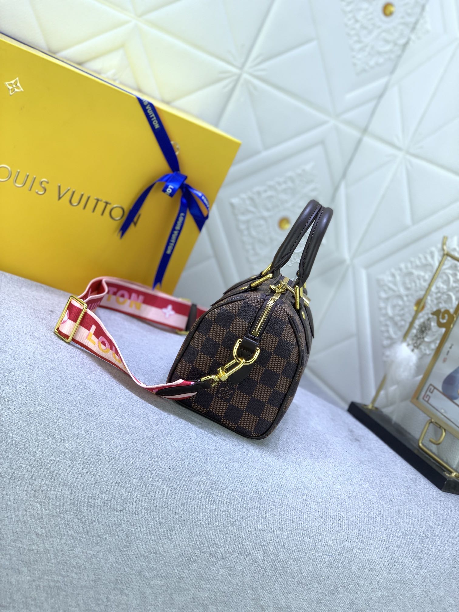 Designer Monogram Speedy Bandoulière 20 Damier Ebene Women Handbag - Bag - Gorchic - $117.99