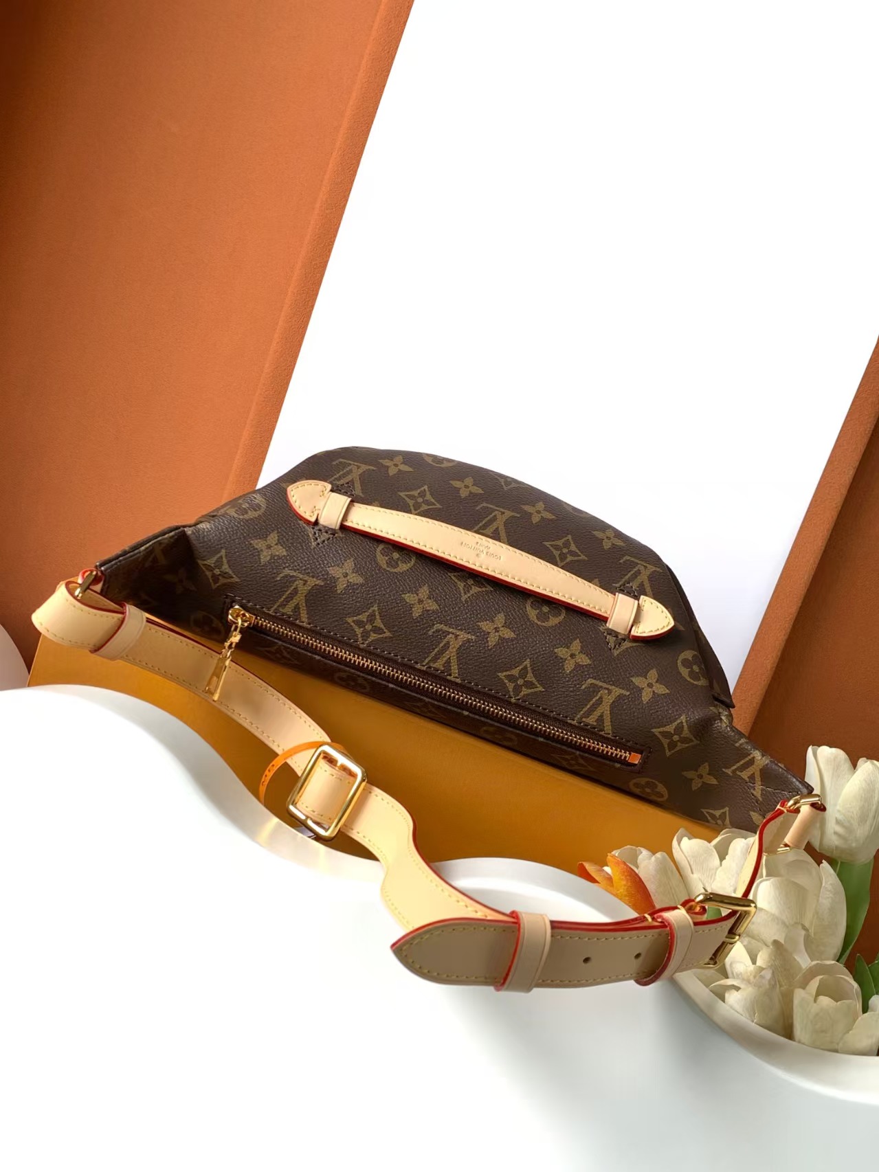 Designer Monogram Bumbag Monogram Canvas Bag - Gorchic - $113.99