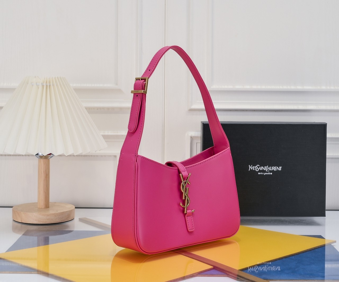Lady Designer Fashion Le 5 à 7 Hobo Bag Leather-Pink Bag - Gorchic - $121.99