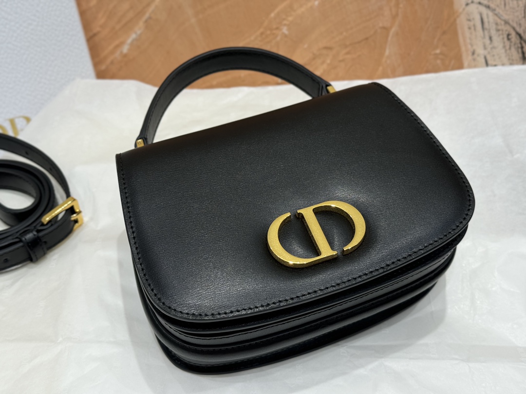 D Inspired Medium 30 Montaigne Avenue Top Handle Bag-Black - Bag - Gorchic - $146.99