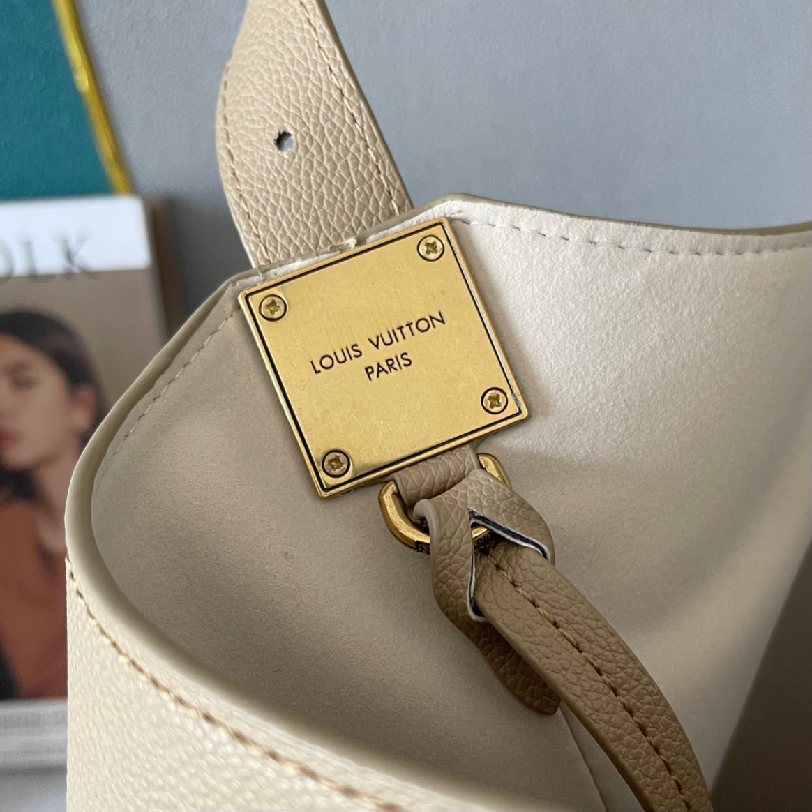 Designer Monogram  Low Key Hobo MM Bag in Apricot - Bag - Gorchic - $138.99