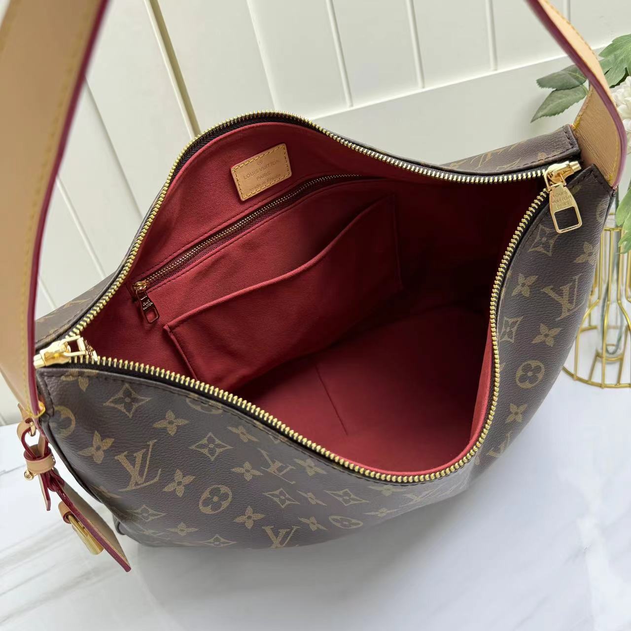 Designer Monogram Slouchy - Bag - Gorchic - $125.99