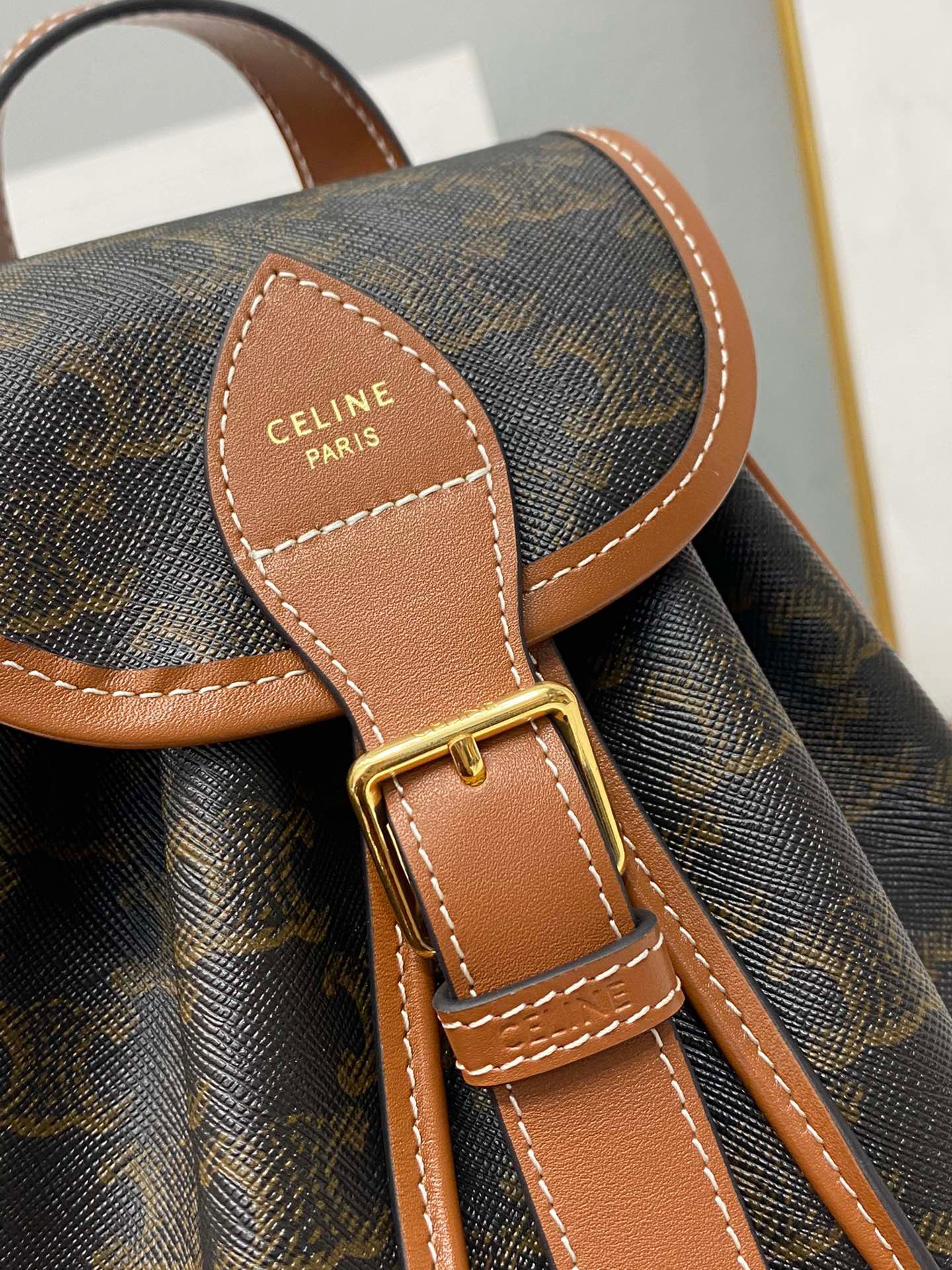 CL Backpack Folco Mini Triomphe Tan - Bag - Gorchic - $156.99