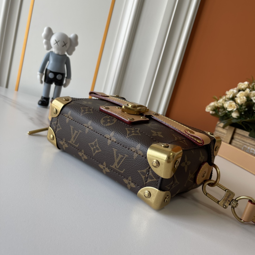 Designer Monogram Soul Trunk Old Fashioned Leather Handbag - Gorchic - $164.99