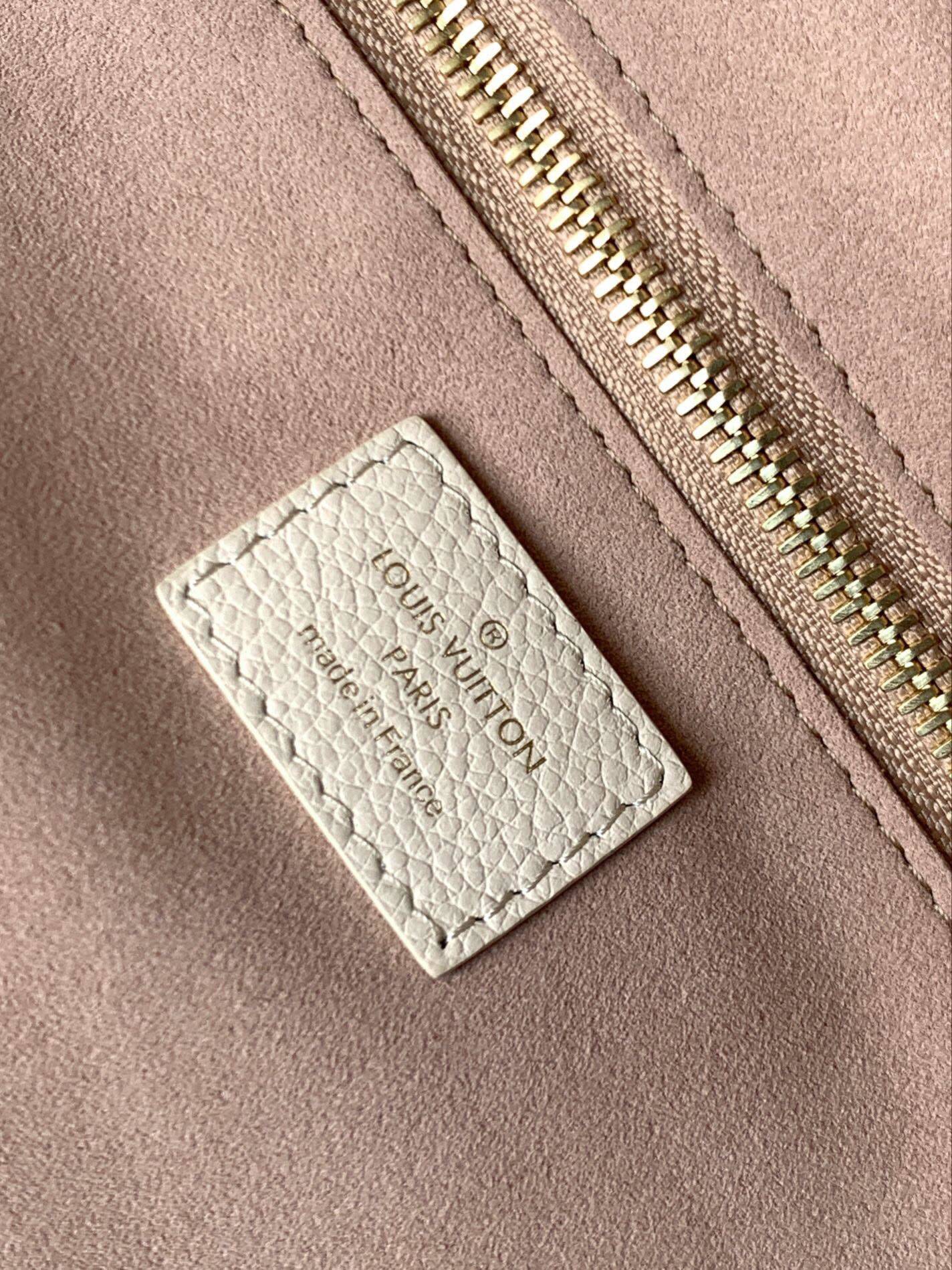 Designer Monogram Neverfull MM Cream Leather White Medium Shopper Bag - Gorchic - $124.99