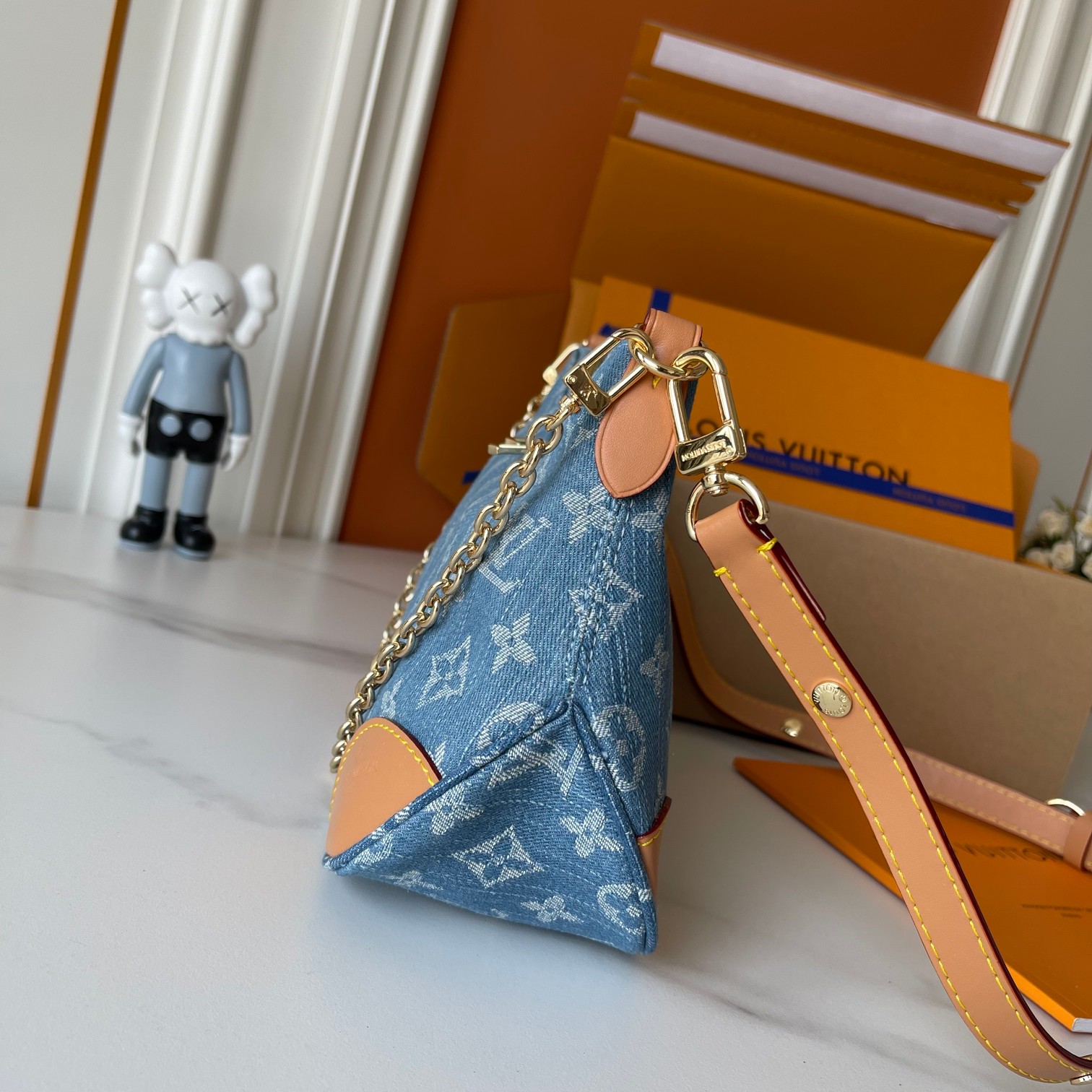 Designer Monogram Boulogne PM Denim - Bag - Gorchic - $116.99