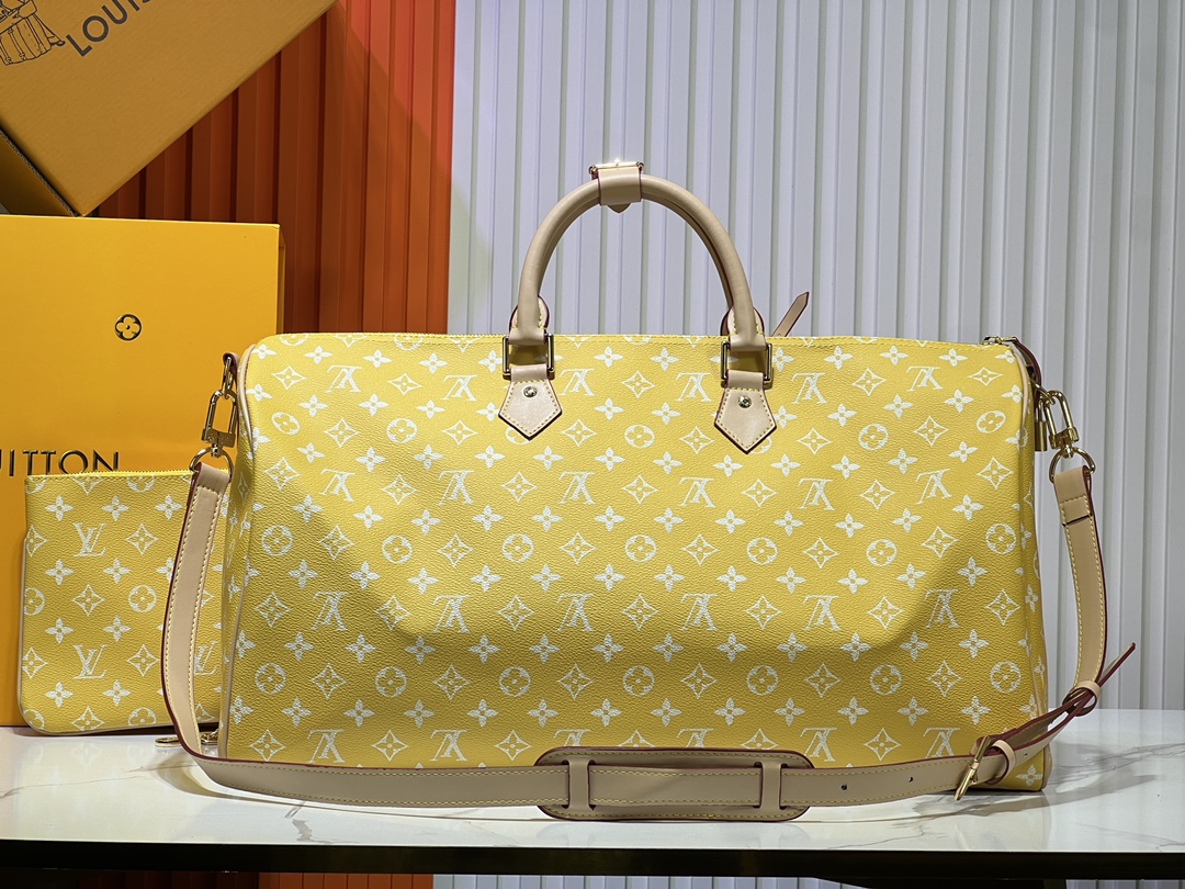 Designer Monogram Speedy P9 Bandoulière 50 - Yellow - Bag - Gorchic - $149.99