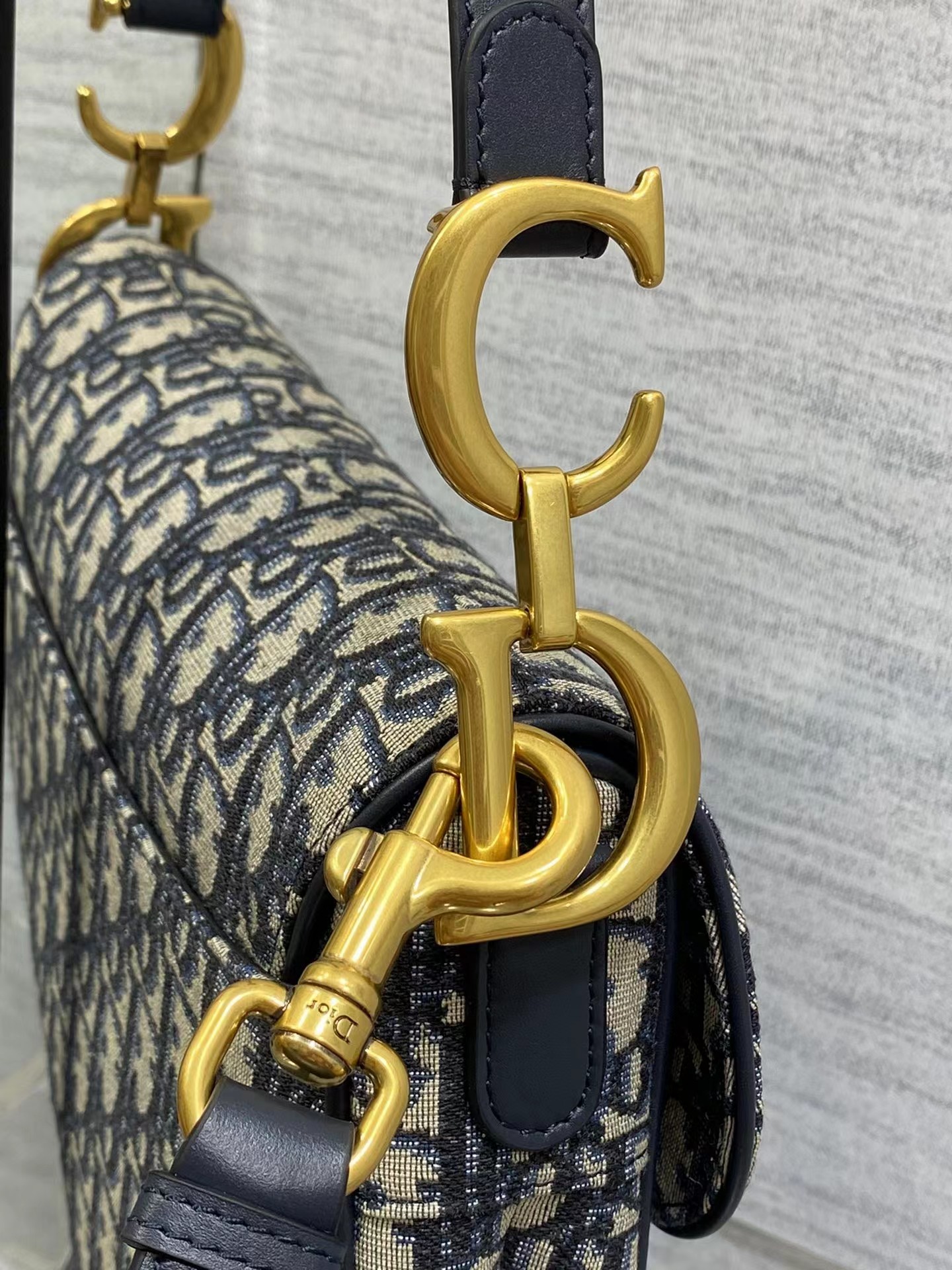 D Inspired Saddle Handbag Oblique Jacquard Bag - Gorchic - $138.99