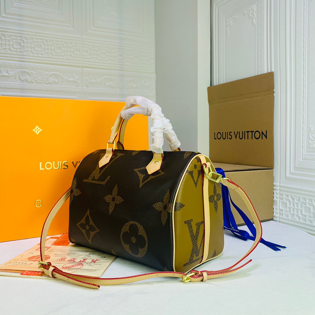 Designer Monogram Speedy 25/30 Bandoulière Monogram Women Handbag - Bag - Gorchic - $187.99