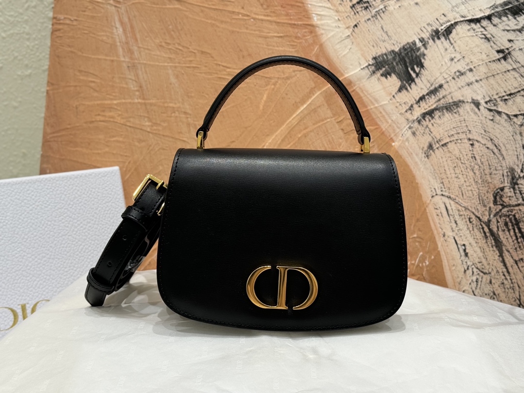 D Inspired Medium 30 Montaigne Avenue Top Handle Bag-Black - Bag - Gorchic - $146.99