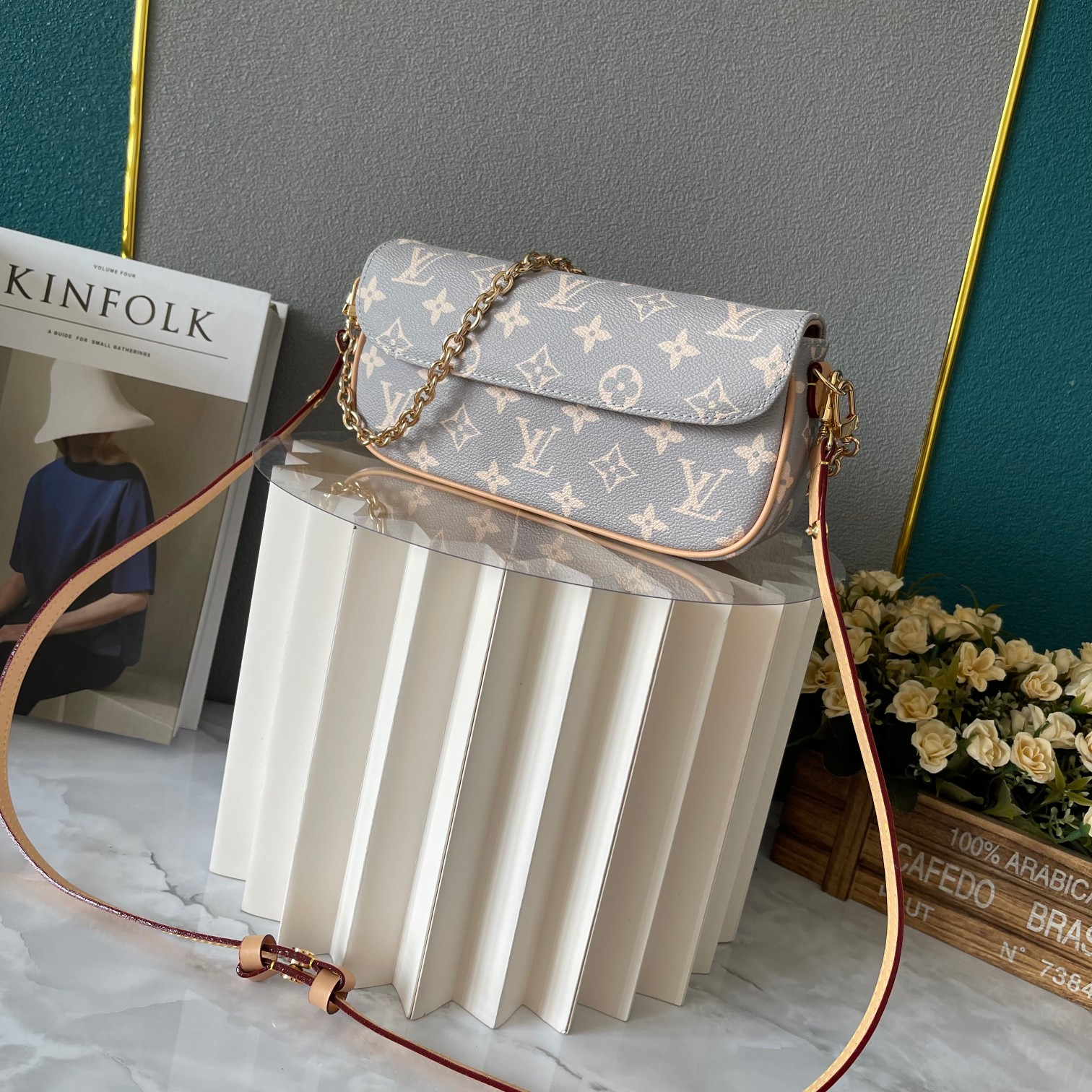 Designer Monogram Wallet on Chain Ivy - Wallet - Gorchic - $118.99