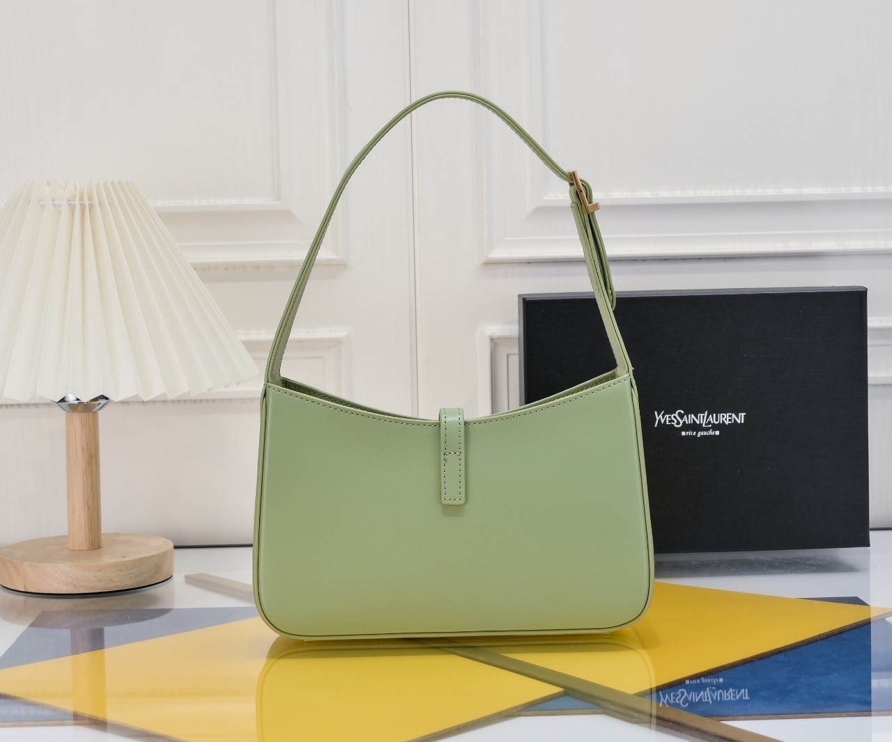 Lady Designer Fashion Le 5 à 7 Hobo Bag Leather-Green - Bag - Gorchic - $121.99