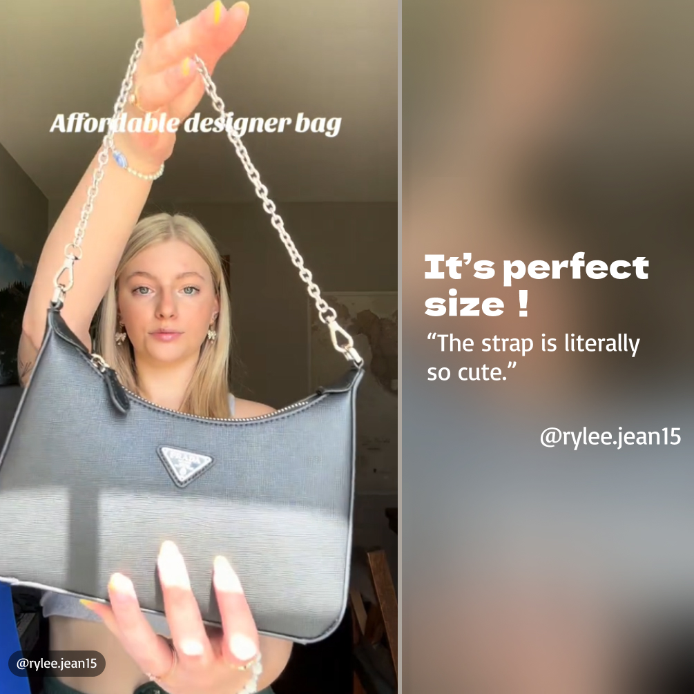 Saffiano texture Re-Edition 2005  Saffiano Leather bag - Gorchic - $103.99